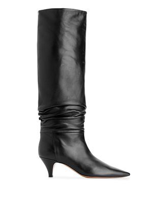 Arket, Slouchy Leather Boots 