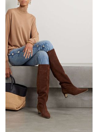 Wally Suede Knee Boots