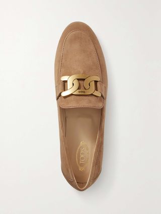 Kate Embellished Suede Loafers