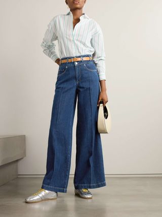 Portial High-Rise Wide-Leg Jeans