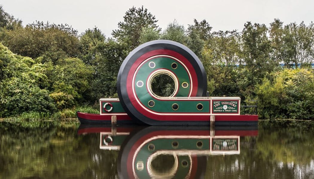 Alex Chinneck’s ‘Looping Boat’ is an Ode to Industry