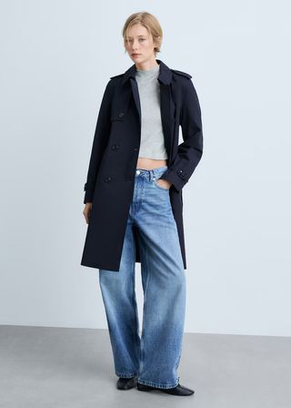 Mango, Classic Trench Coat With Belt