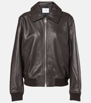 Leather Bomber Jacket