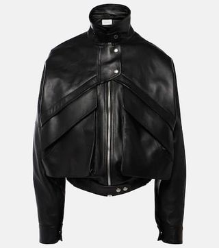 Leather Bomber Jacket