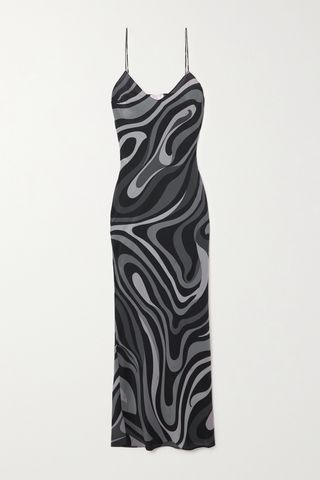 Printed Silk-Crepe De Chine Maxi Dress