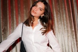 Emily Ratajkowski Wore a Classic $70 Banana Republic Shirt for a Night Out in NYC