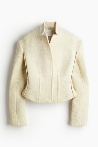 H&M, Wool-Blend Tapered-Waist Jacket