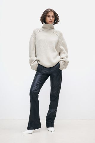 H&M, Wool Sweater with High Collar