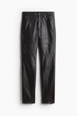 H&M, Leather Biker Pants