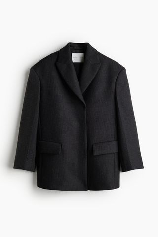 H&M, Wool-Blend Single-Breasted Jacket