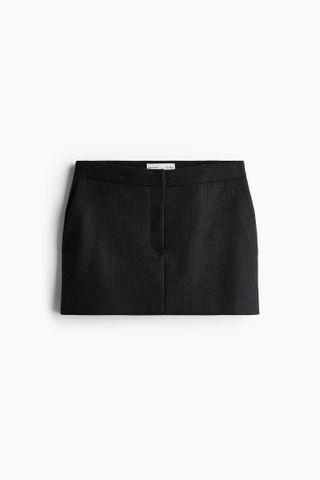 H&M, Wool-Blend Tailored Mini Skirt 