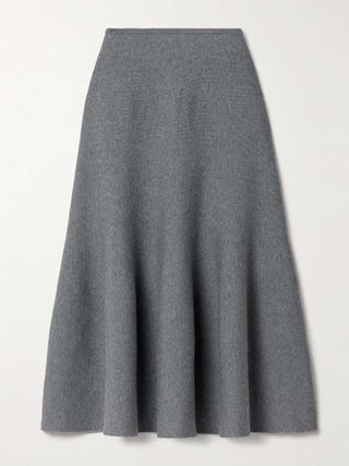 Odil Wool-Blend Midi Skirt