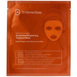 Dr Dennis Gross Skincare Vitamin C and Lactic Biocellulose Brightening Treatment Mask