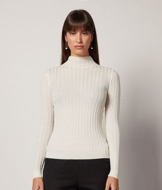 Falconeri, Ultrafine Cashmere Flat Rib Turtleneck