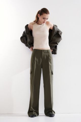 Wide Cargo Trousers