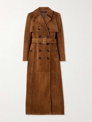 Belted Suede Coat