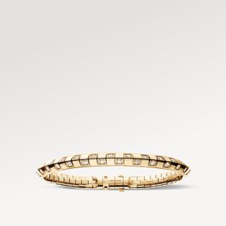 Le Damier de Louis Vuitton fine jewelry collection gold bracelet