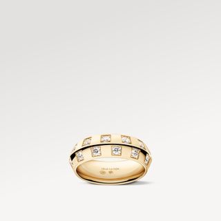 Le Damier de Louis Vuitton fine jewelry collection ring