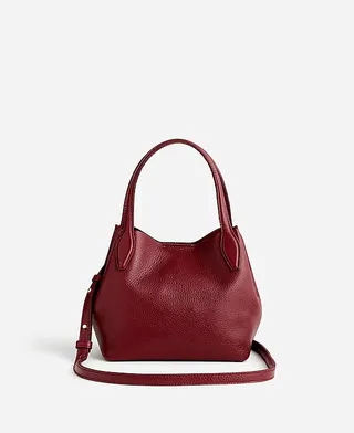 madewell, The Mini Shopper Tote in Soft Grain Pebbled Leather