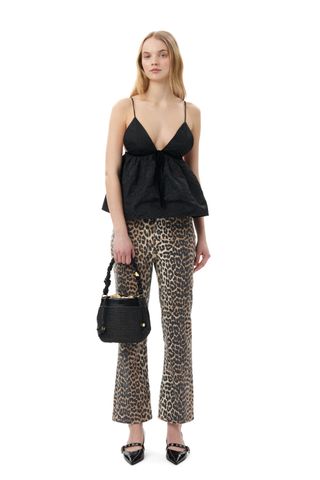 Leopard Betzy Cropped Jeans