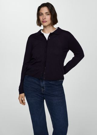 Polo-Neck Cardigan