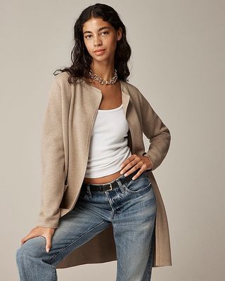 Juliette Collarless Sweater-Blazer