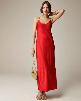 Collection Cowlback Slip Dress in Satin