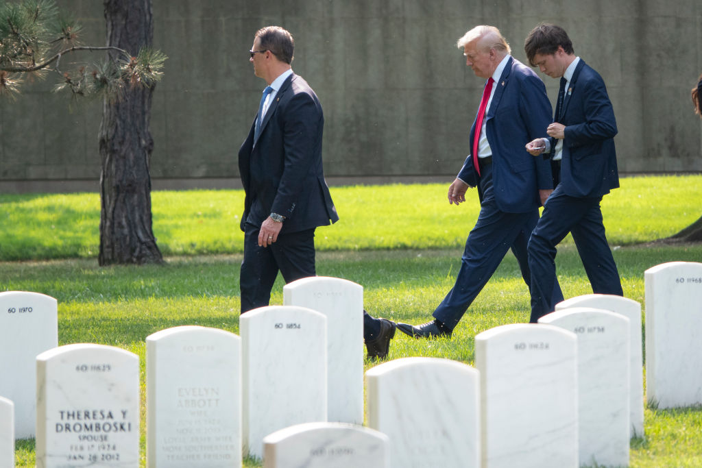 Donald Trump Visits Arlington National Cemetery