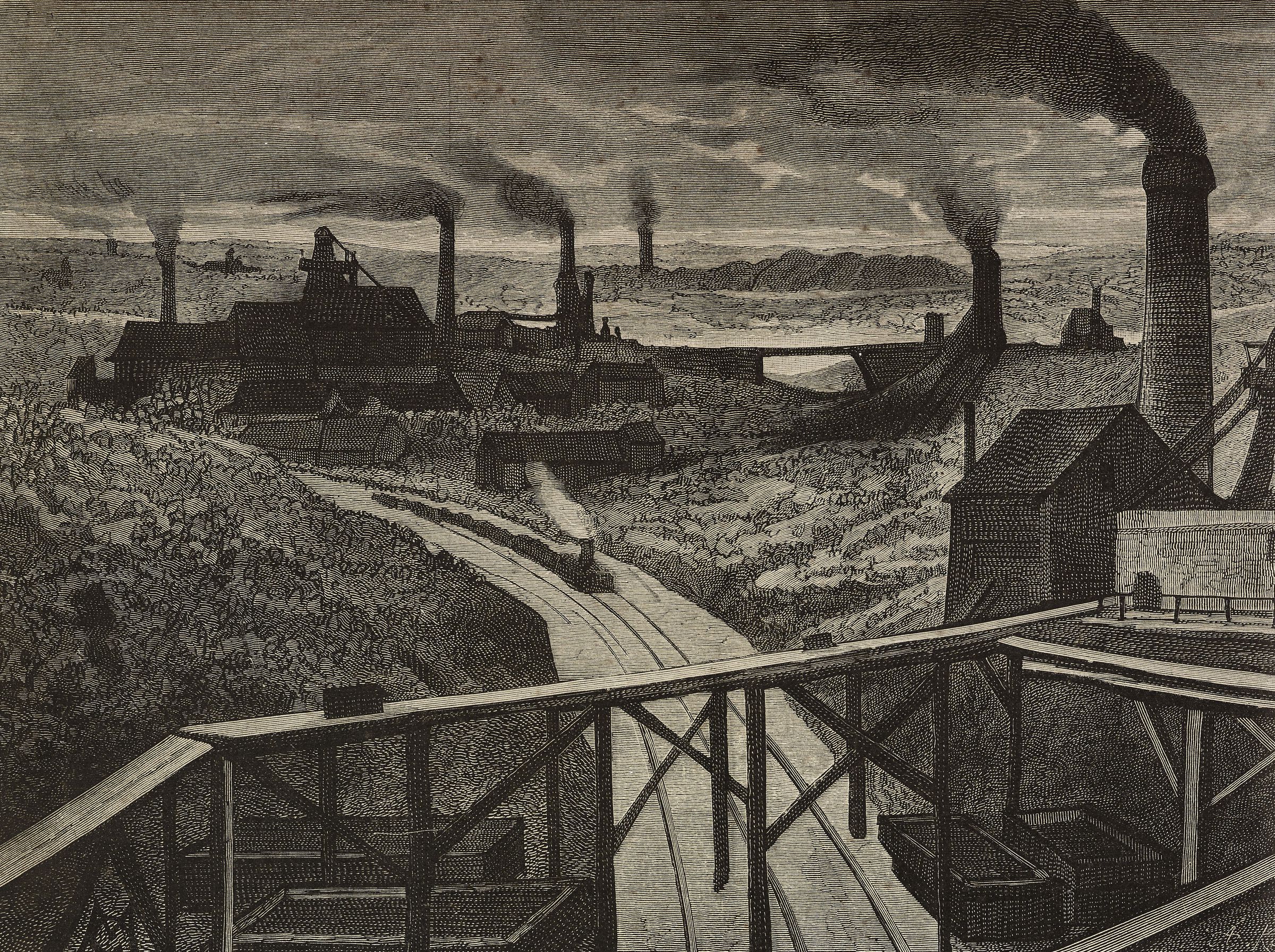 Coal mines in Belgium, by Camillo Lemonnier