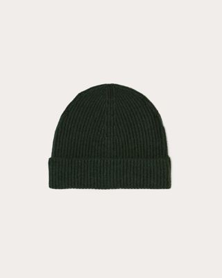 The Cashmere Ribbed Beanie