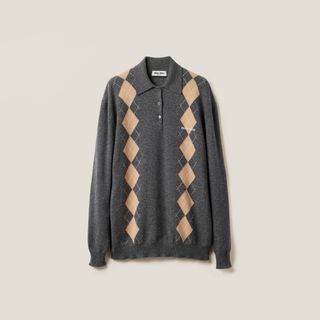 Miu Miu, Cashmere Knit Polo Shirt