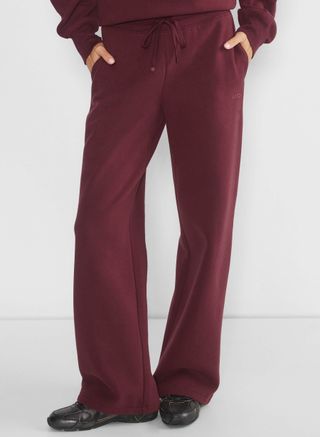 cozy fleece perfect banded wide sweatpant