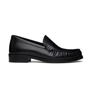 Legres, Black Ruched Loafers