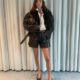 Alexa Chung Just Wore the Cozy Jacket Trend Fashion People Are Styling With Miniskirts and Jeans This Fall