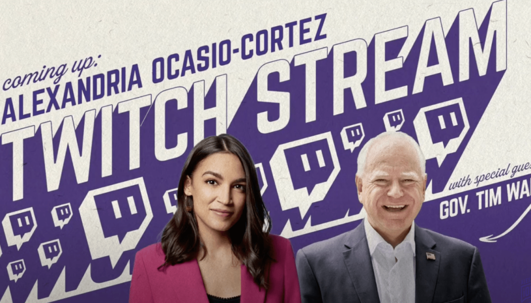 Alexandria Ocasio-Cortez & Tim Walz Pick Up The Sticks On Twitch To Reach Out To Young Male Voters