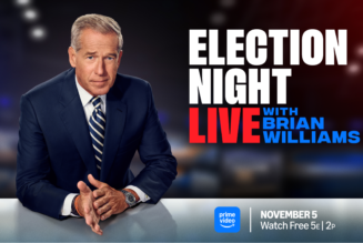 Amazon will stream a live election special hosted by Brian Williams