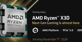 AMD’s highly anticipated 9000-series X3D desktop CPUs arrive on November 7th