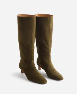 Madewell, The Dimes Kitten-Heel Knee Boots