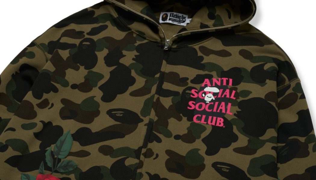 Anti Social Social Club & BAPE Collab on 1st CAMO Collection