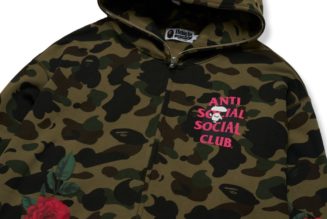 Anti Social Social Club & BAPE Collab on 1st CAMO Collection