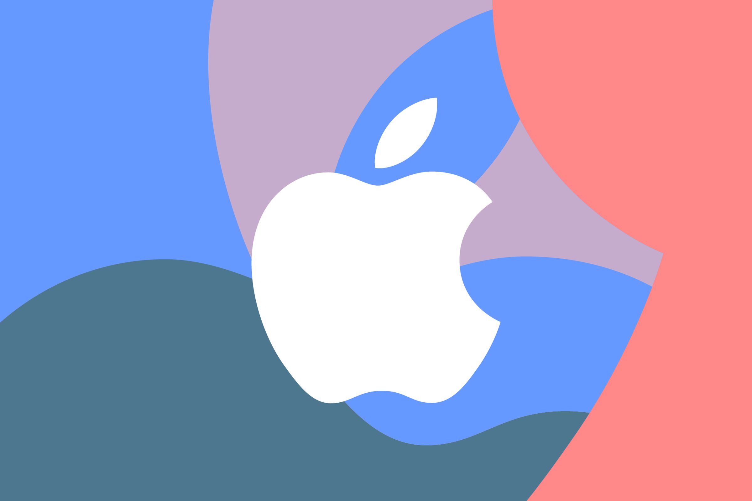 Vector illustration of the Apple logo.