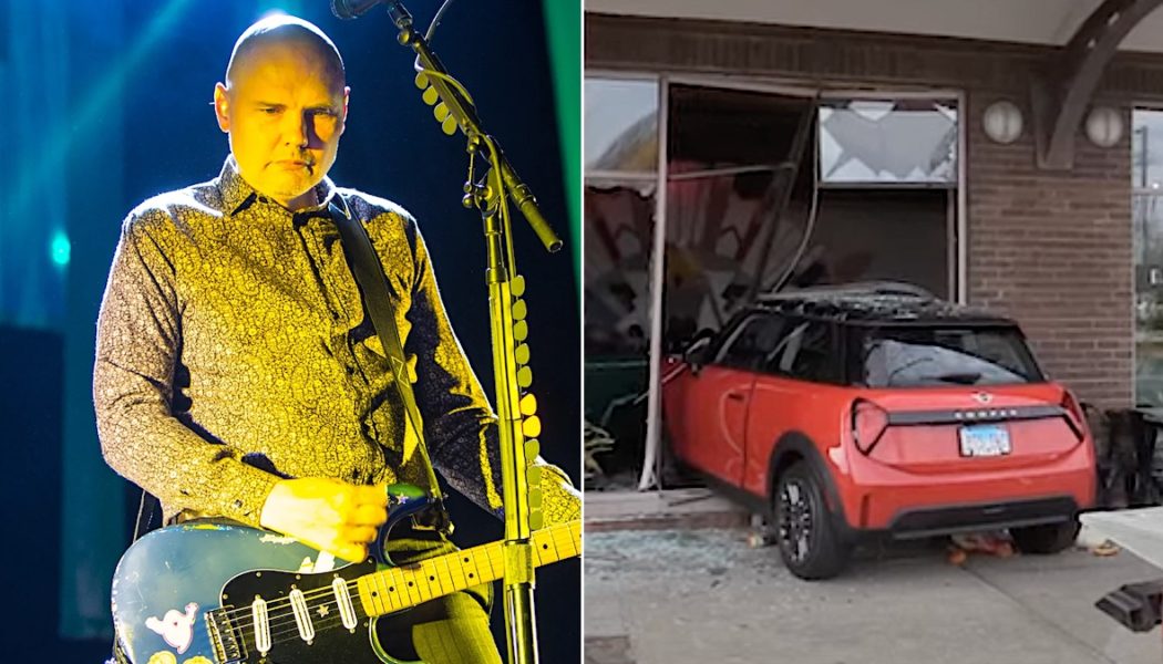 Car crashes into Billy Corgan's tea shop, injuring his mother-in-law