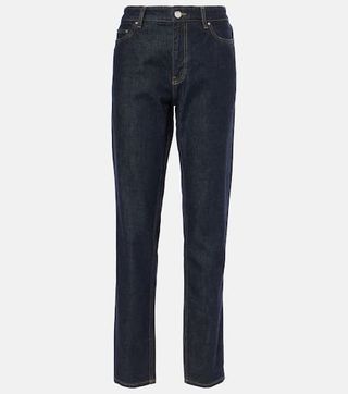 Low-Rise Straight Jeans