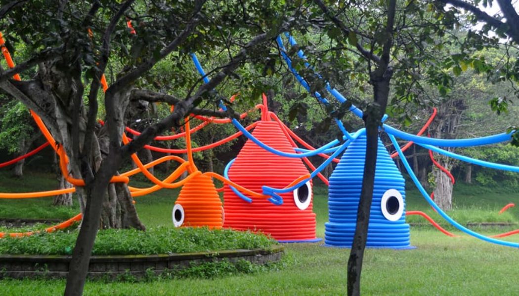 Family of Giant Squids Takes Over Park in Taiwan