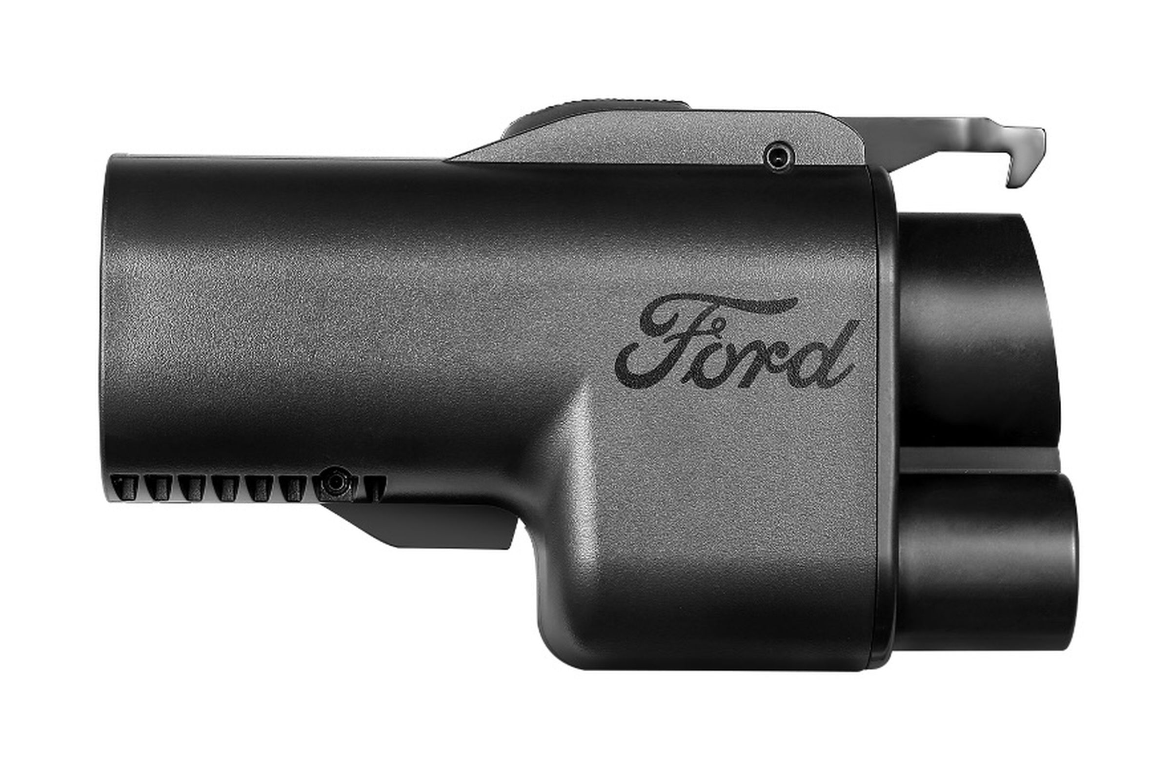 black adapter with ford logo.