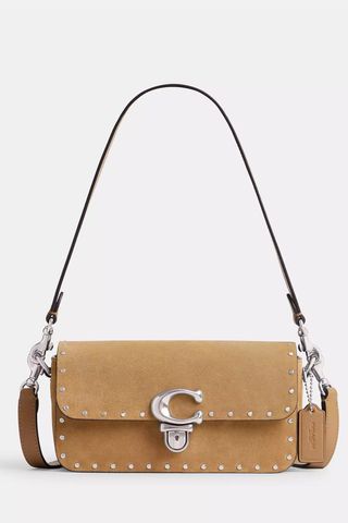 Studio Baguette Bag With Rivets