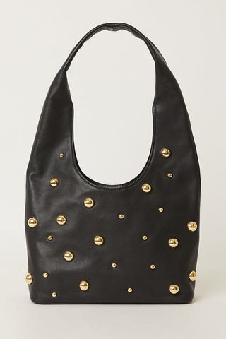 Georgette Hobo Moto Leather Bag