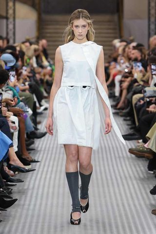 Sunday Rose Kidman-Urban walking the runway at Miu Miu's Spring/Summer 2025 Paris Fashion Week show.