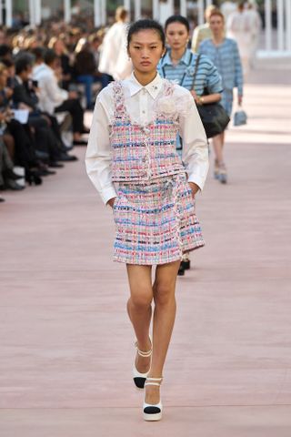 Chanel spring summer 2025 tweed skirt and top