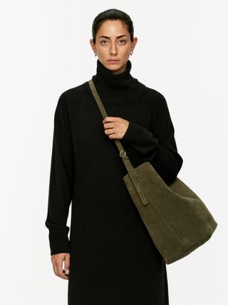 Suede Tote Bag